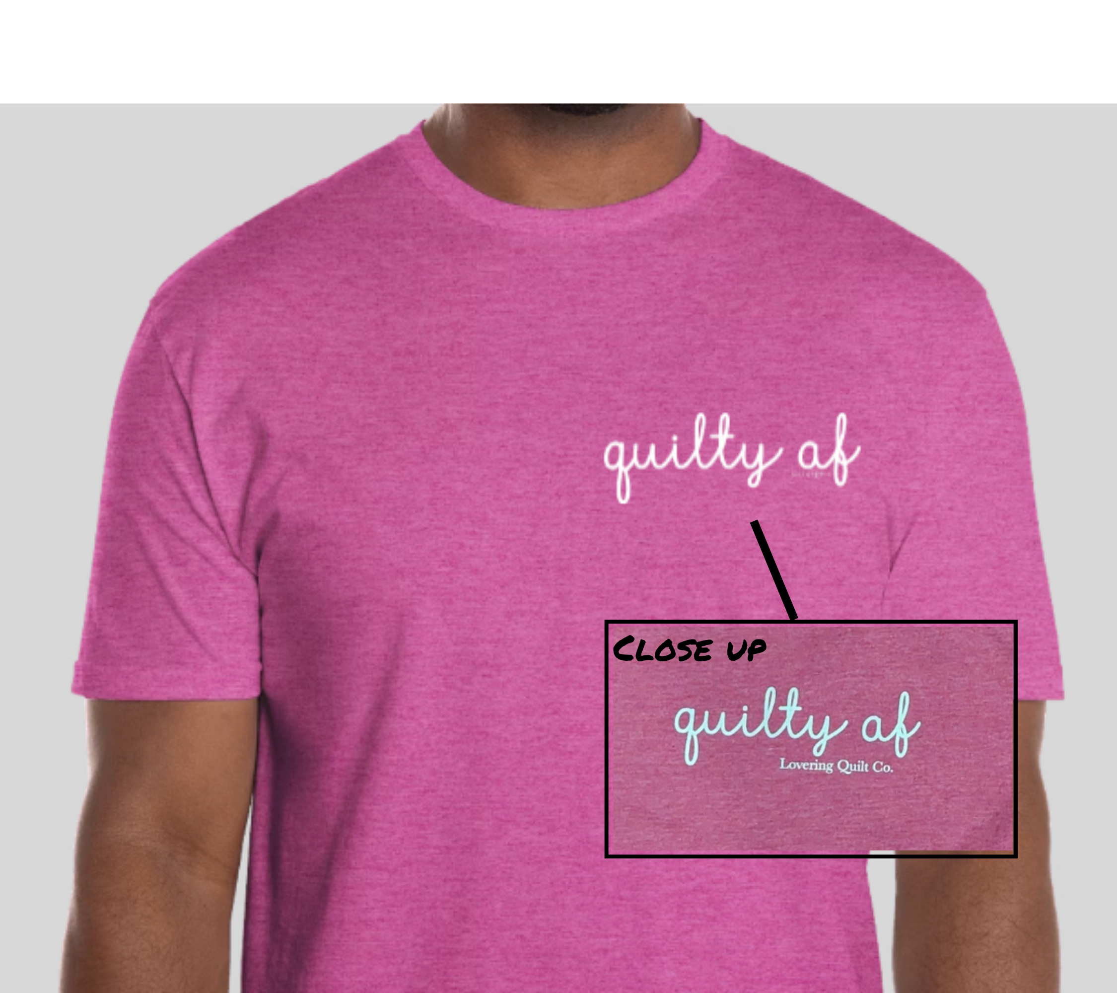 Quilty AF Tee - Heather Berry